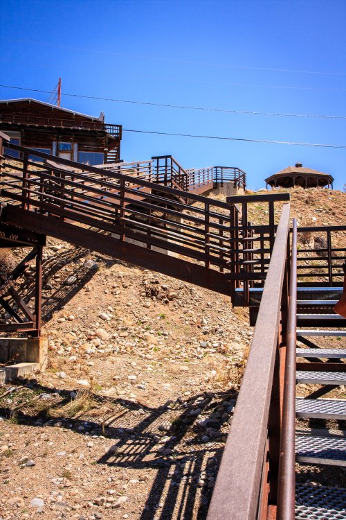 Stairway down to the river
